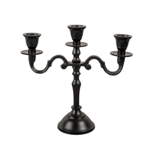 ALUMINIUM 3 STICKS CANDLEBRA HOLDER